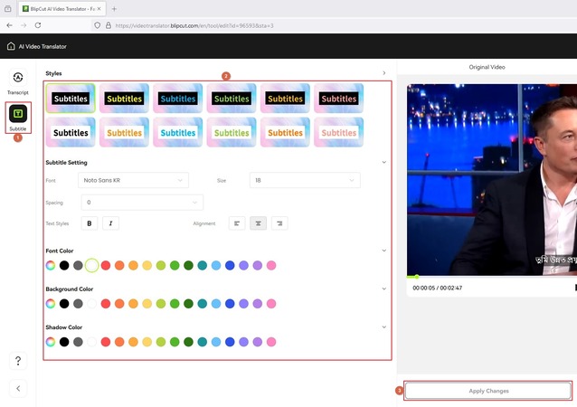 format subtitles
