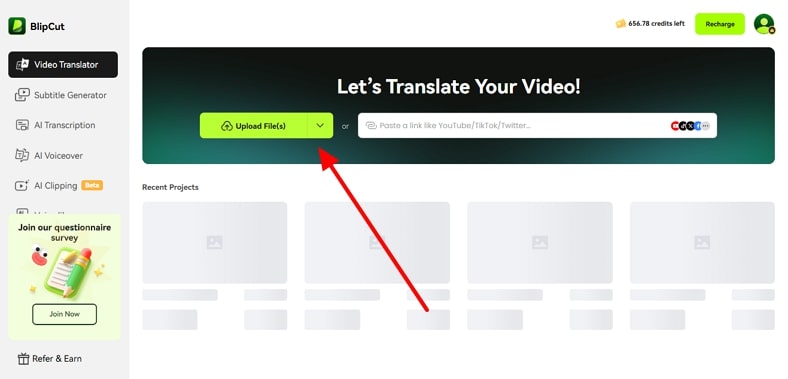 Upload Audio Speech Translator App