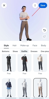 save facebook profile avatar outfits
