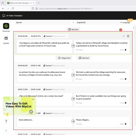 adjust text for captions