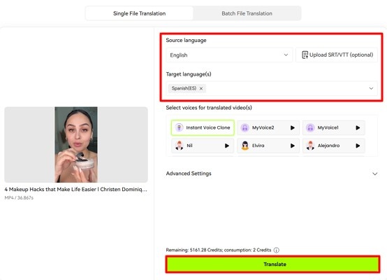 set languages for instagram content ideas