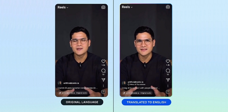 meta ai translation used for reels