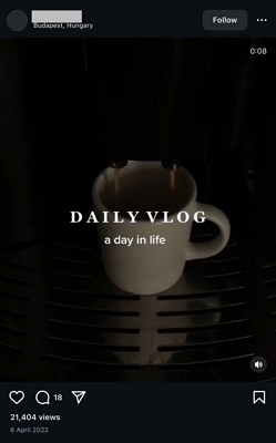 vlog idea for instagram content