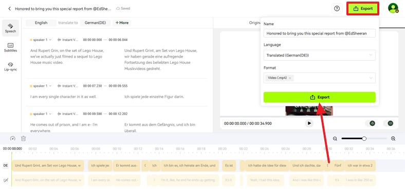 download translated long video instagram