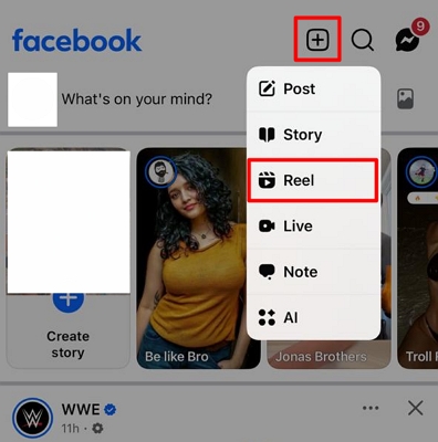 create reel on facebook