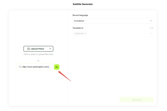 add rednote captions via link