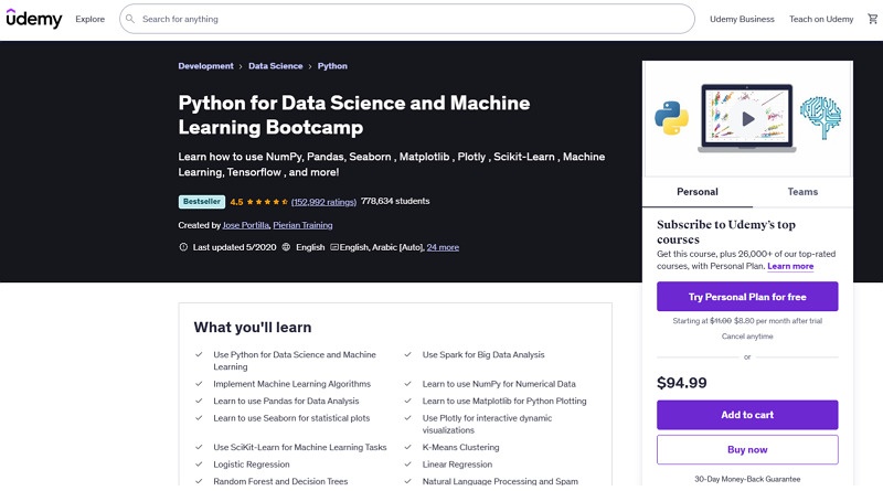 Python Best Data Science Course