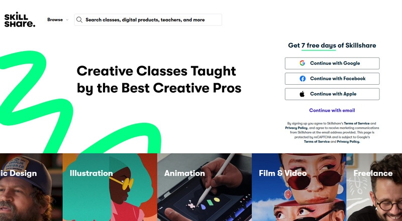 Skillshare Udemy Similar Websites