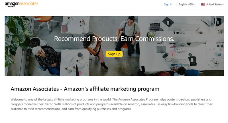 Amazon Associates Affiliate Programs