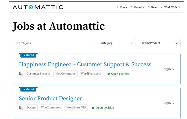 Automattic Work From Home Legit Jobs