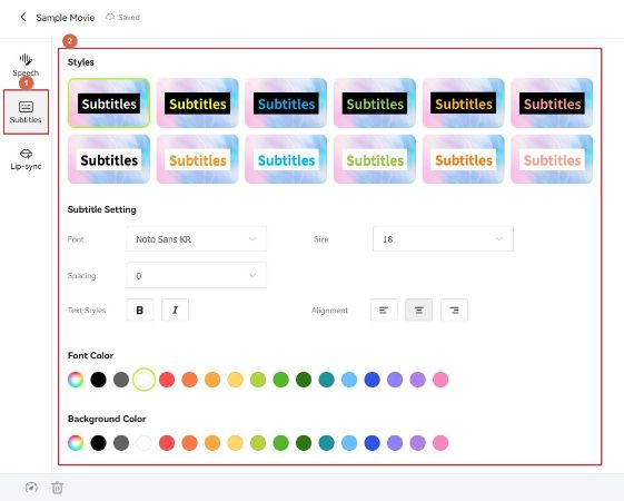 customize subtitles’ appearance