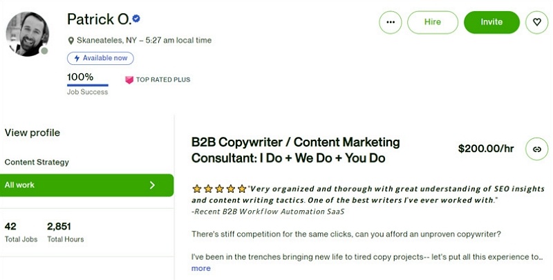 Patrick O. Digital Marketing Portfolio Examples