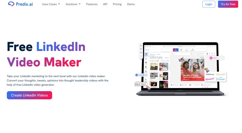 Predis.ai LinkedIn Video Ads