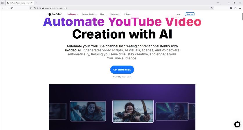 use invideo for youtube automation with ai