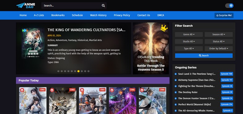 watch trending anime shows animedao