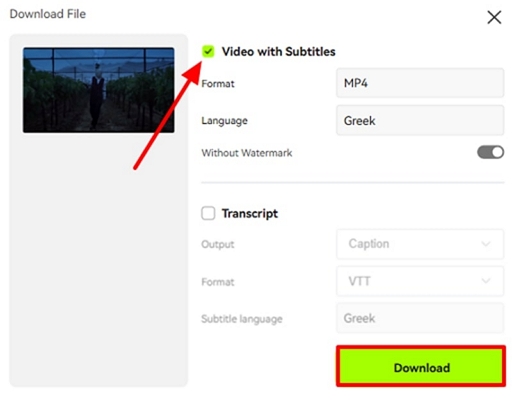download greek subtitles from blipcut