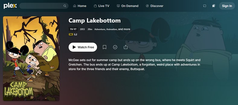 free cartoon website plex