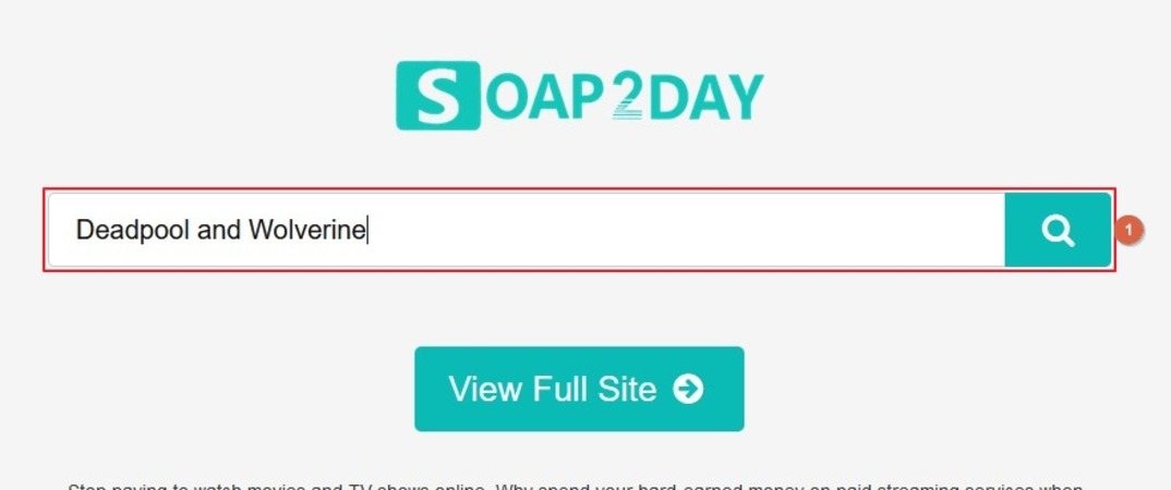 search for movie or show