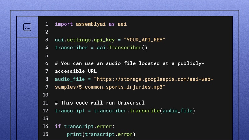 mp3 extract lyrics AssemblyAI