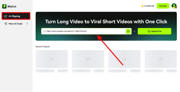 add podcast url on blipcut