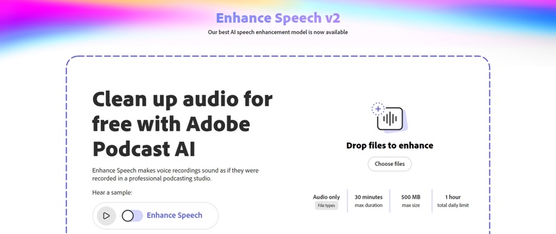 adobe podcast audio enhancer