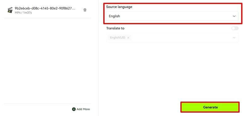 define transcription parameters blipcut