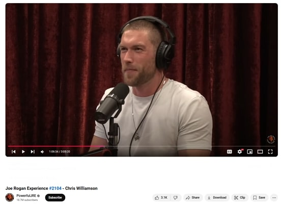 best joe rogan podcast chris williamson