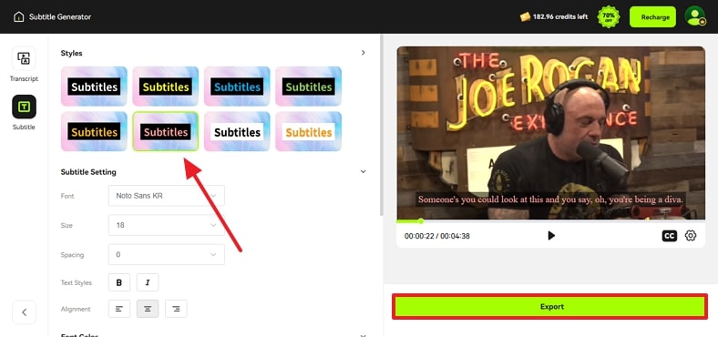 add video to subtitle generator