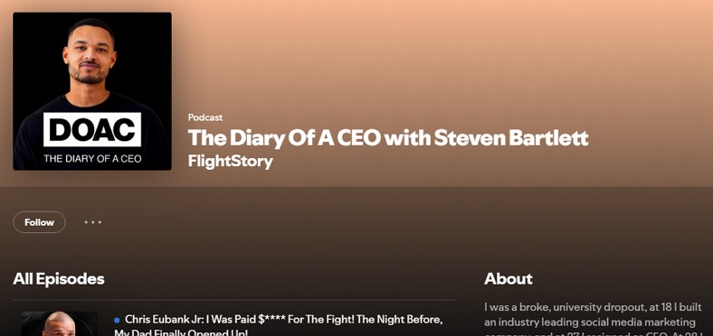 steven bartlett motivational podcast