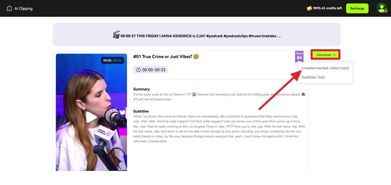 expand download menu