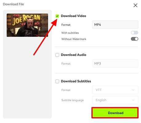 download podcast translation from blipcut