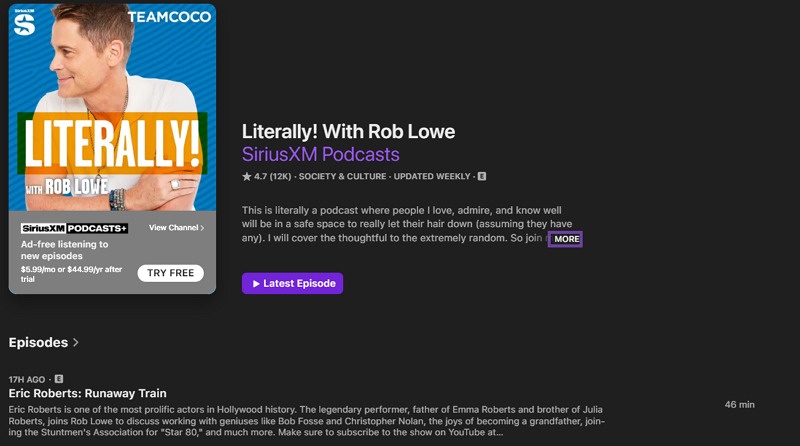 Literally With Rob Lowe