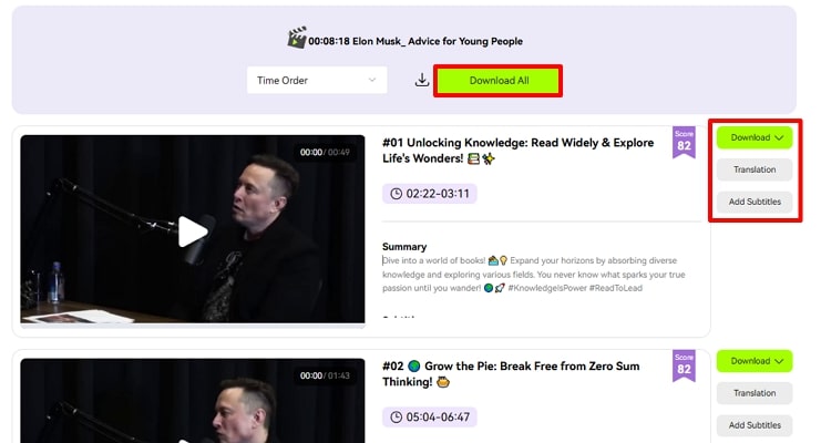 check clips and download
