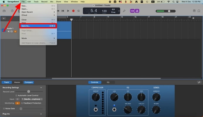 save edited podcast in system