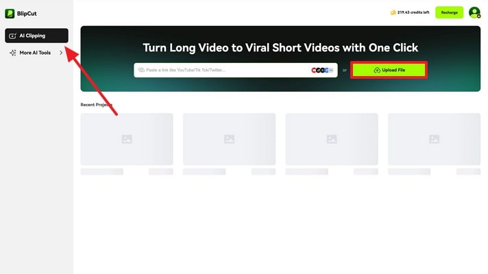 access ai clipping and upload file