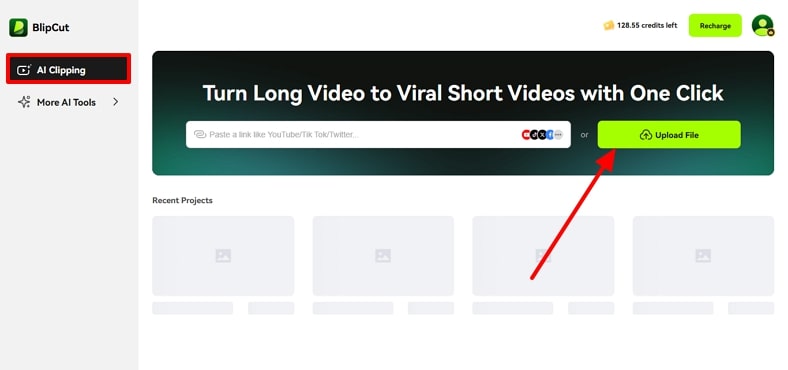 add podcast file to blipcut