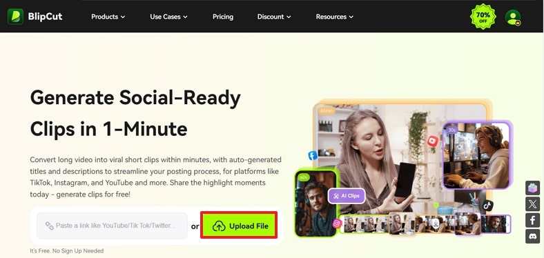 add spotify podcast on blipcut