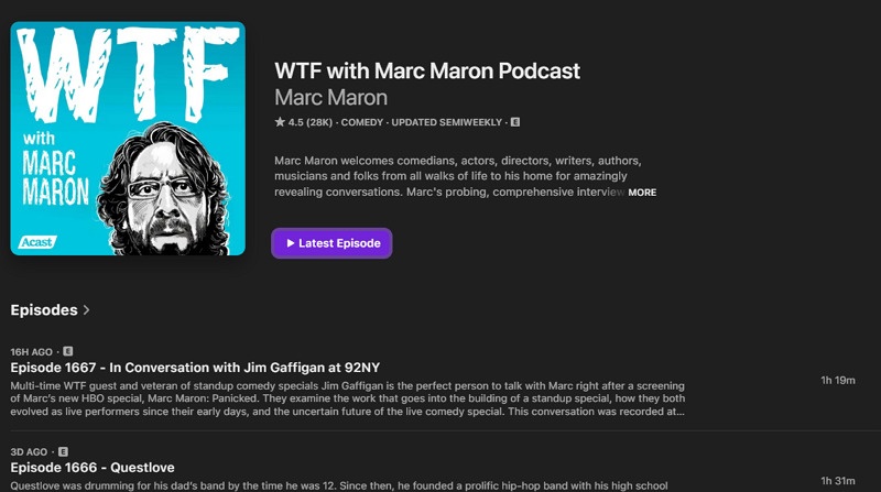 WTF with Marc Maron