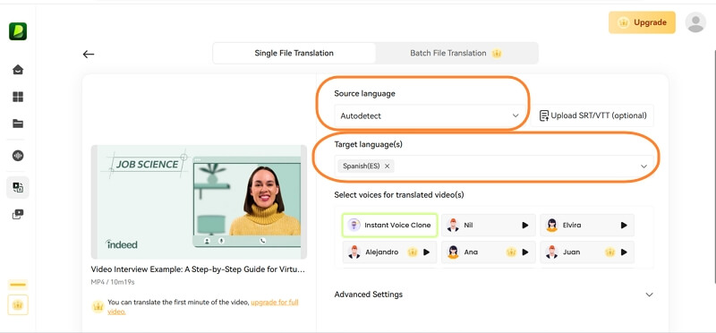 blipcut online video translator guide 3