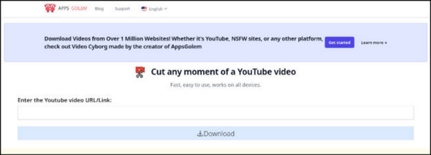 APPS GOLEM Trim Video Online from YouTube