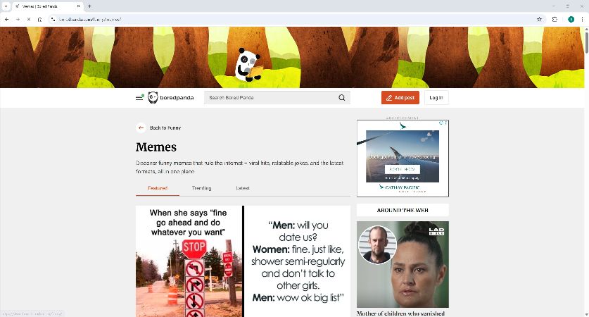 bored panda is a funny meme site