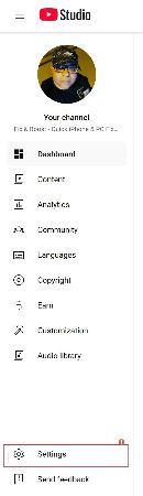 click settings to manage youtube ai dubbing