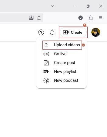 click upload videos for youtube ai dubbing