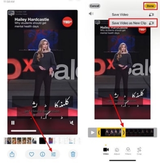 how to split a video on iphone