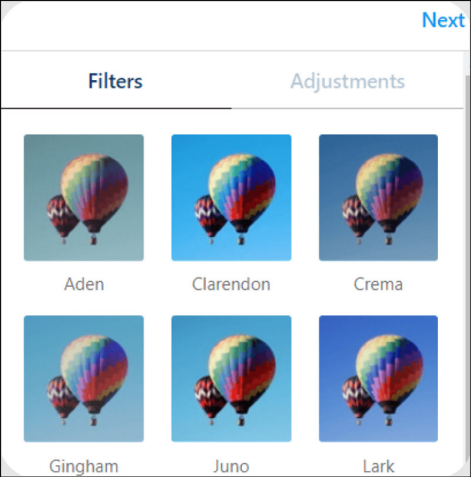 edit instagram post on PC