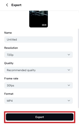define export parameters tiktok gaming clips capcut