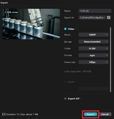 export tiktok gaming clips in capcut desktop