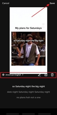 edit tiktok caption