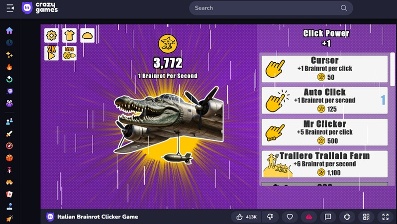 Italian brainrot clicker 2