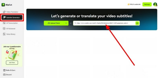 add video content for transcription